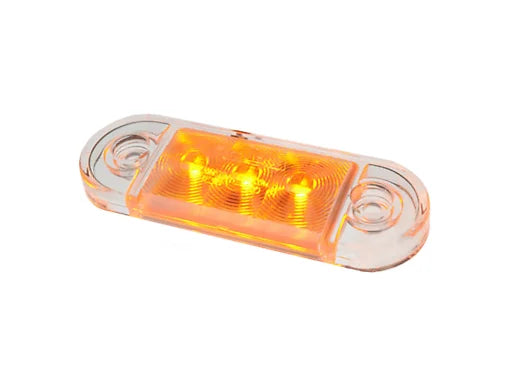 LED Positionslampa orange klart glas