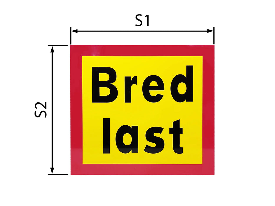 Bred last 2-radig vikbar