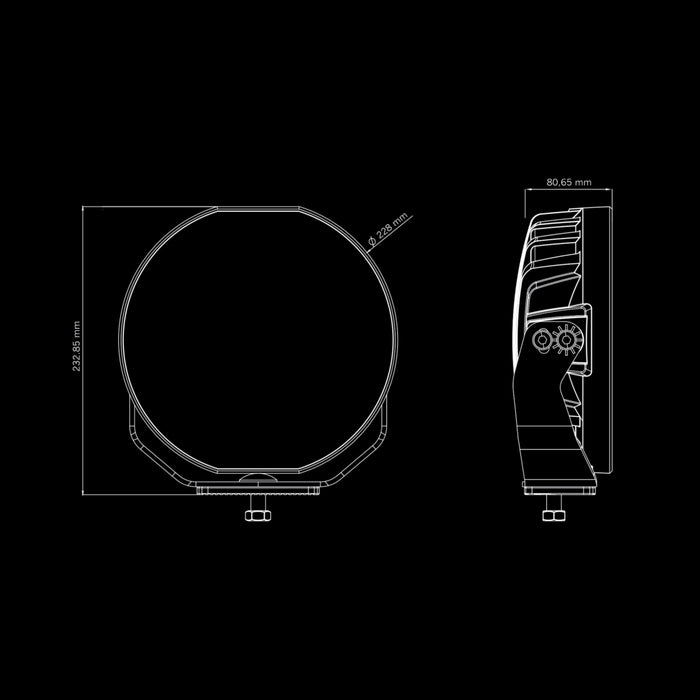 SIBERIA SKYLORD WHITE 9"  DRIVING LIGHT, XPERIANCE MODE