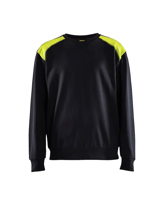 3580 Sweatshirt Svart/Varselgul