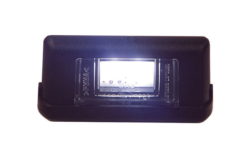 NUMMERSKYLTSBELYSNING VITT 4 LED, SVART