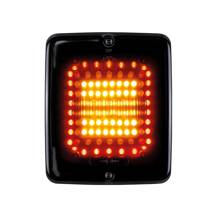 DARK KNIGHT SQUARE IZE LED,BAK/BROMS/BLINKERS