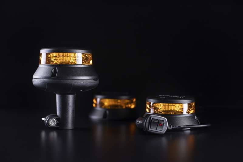 ROTERANDE VARNINGSLJUS LED PLANMONTAGE